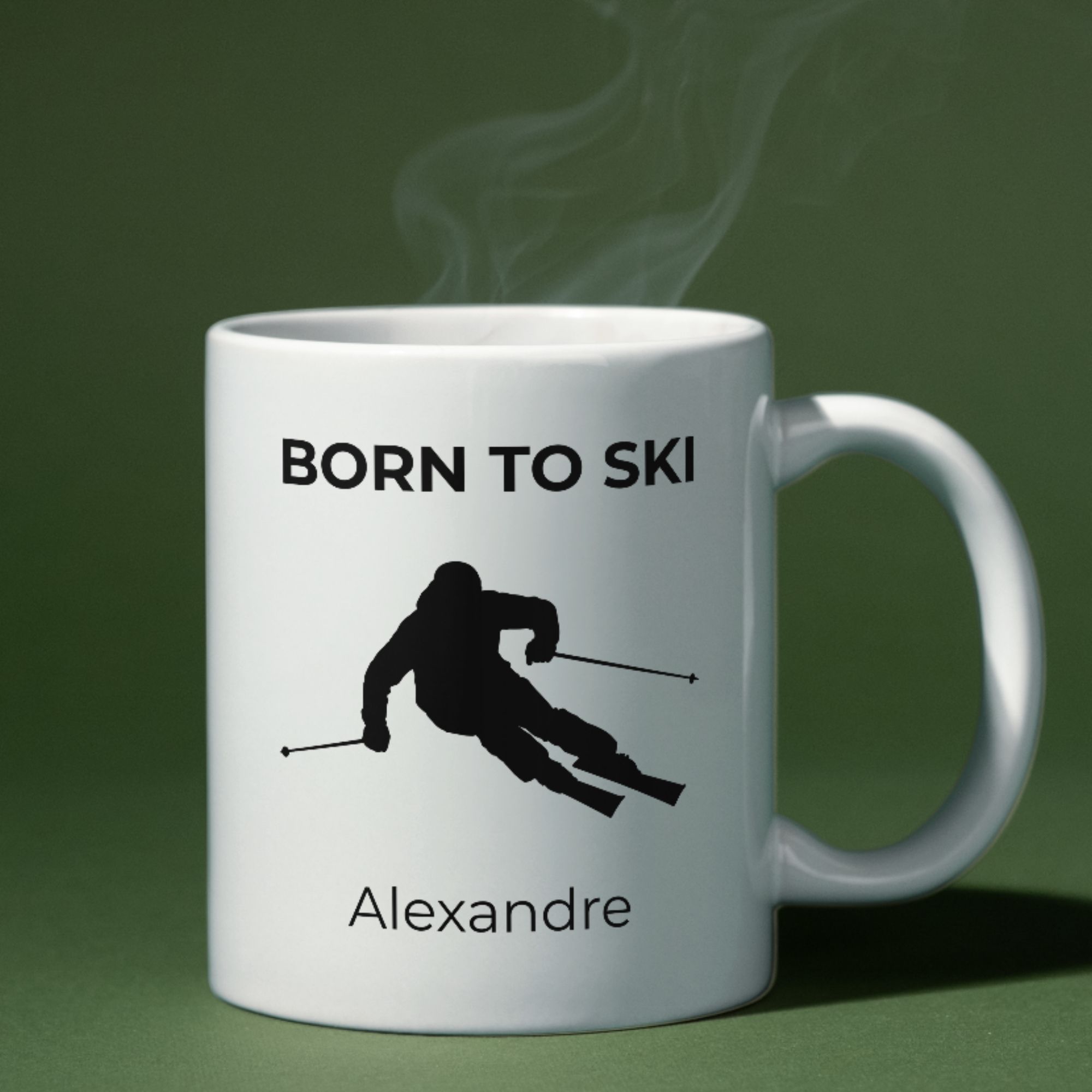Mug Skieur Hiver - Born To Ski 1 Mug Skieur Hiver - Born To Ski