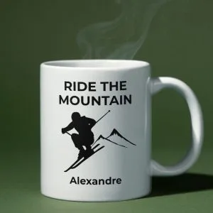 Mug Skieur Hiver – Ride the Mountain