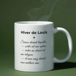 Mug Définition Hiver personnalisé