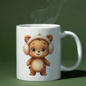 Mug Hiver animal