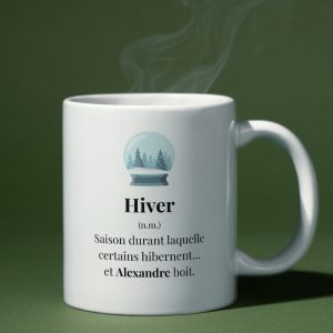 Mug Définition Hiver à personnaliser