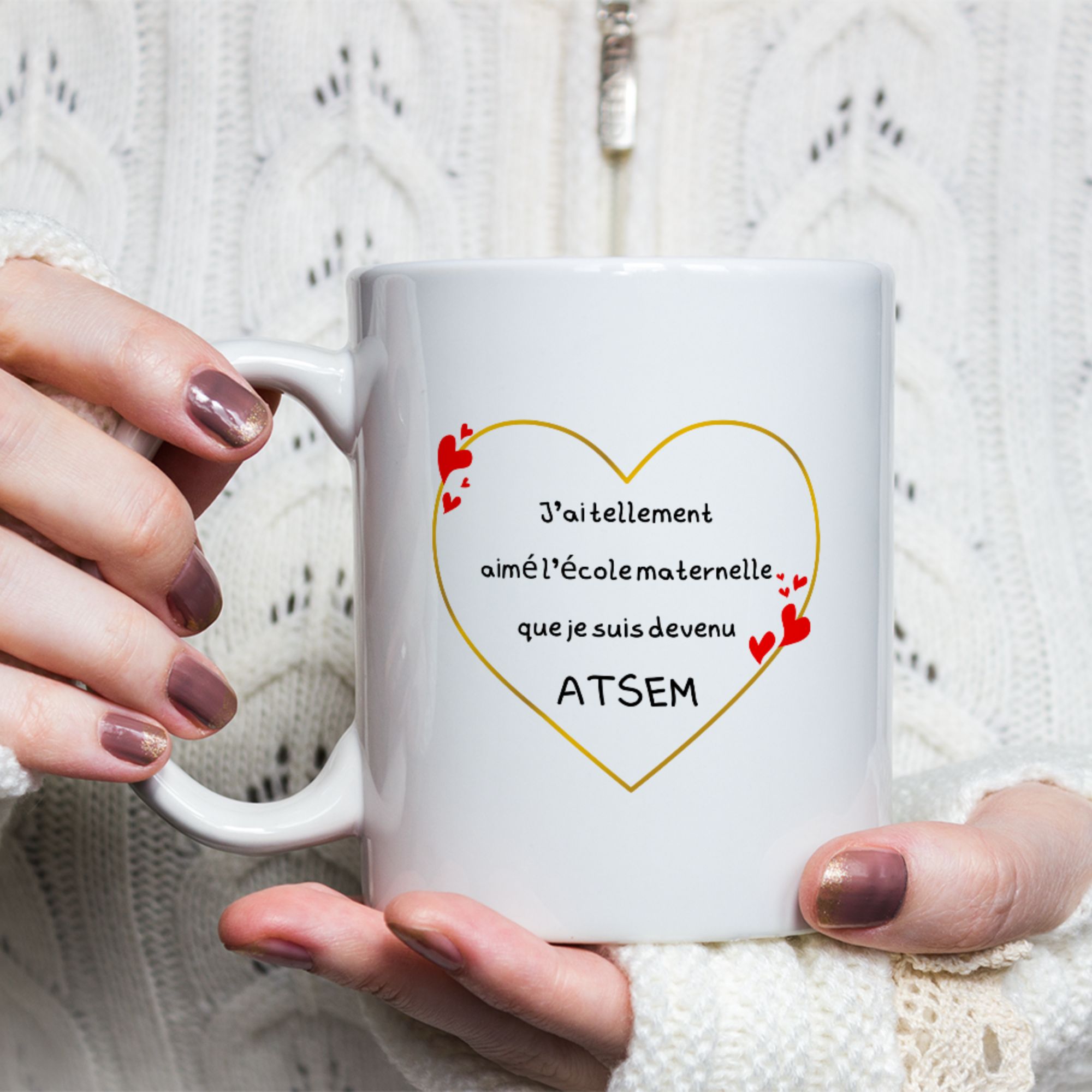 Mug ATSEM Cœur – J’aime Tellement l’École Maternelle 1 Mug ATSEM Cœur – J’aime Tellement l’École Maternelle
