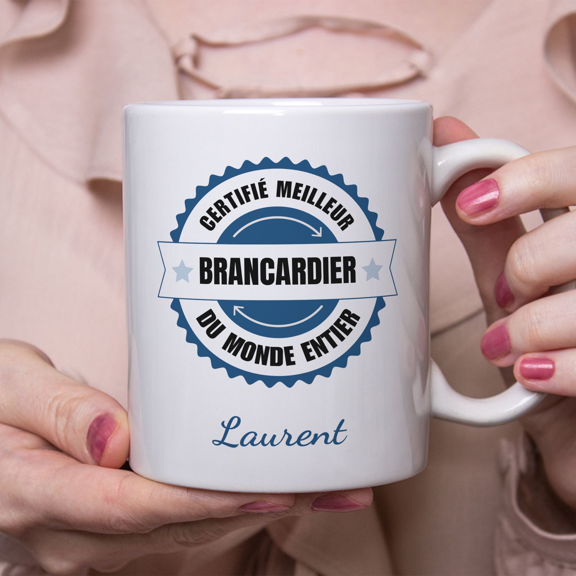 Mug Humour Certifié Meilleur Brancardier 3 Mug Humour Certifié Meilleur Brancardier – Image 3