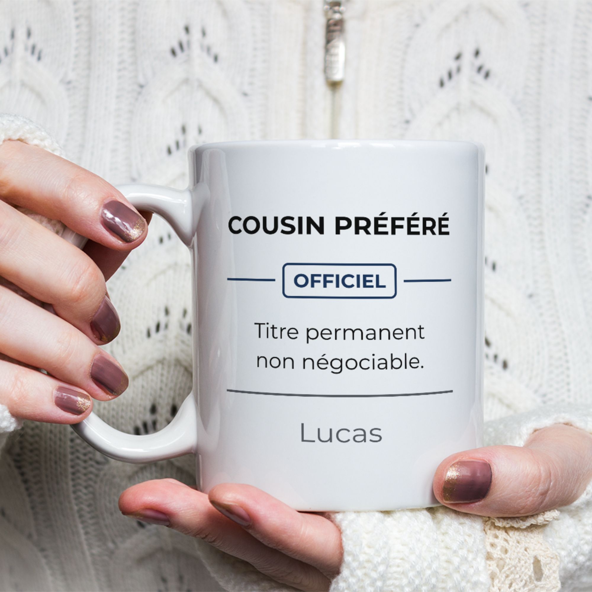 Mug Cousin préféré à personnaliser 1 Mug Cousin préféré à personnaliser