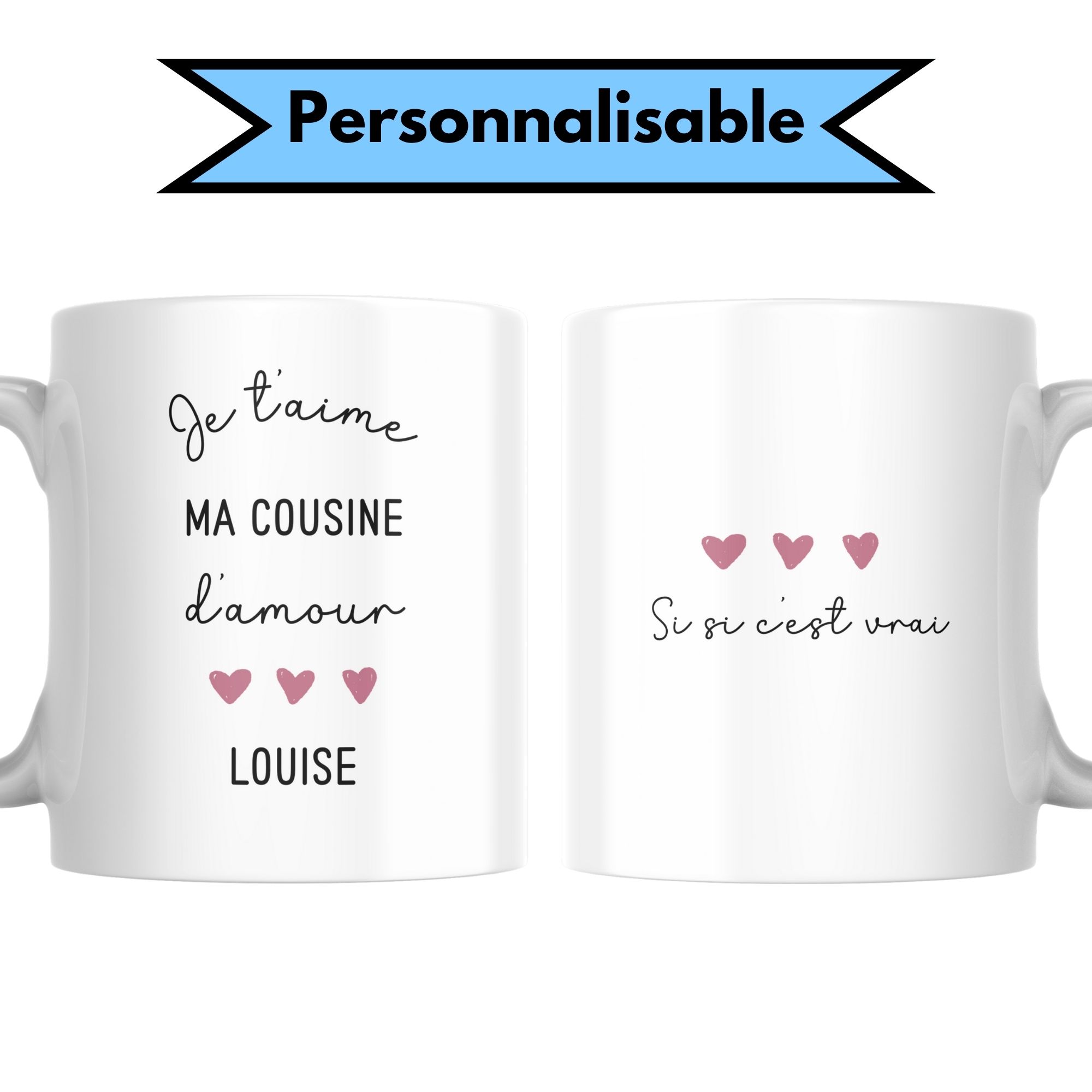 Mug Cousine d'amour 1 Mug Cousine d'amour