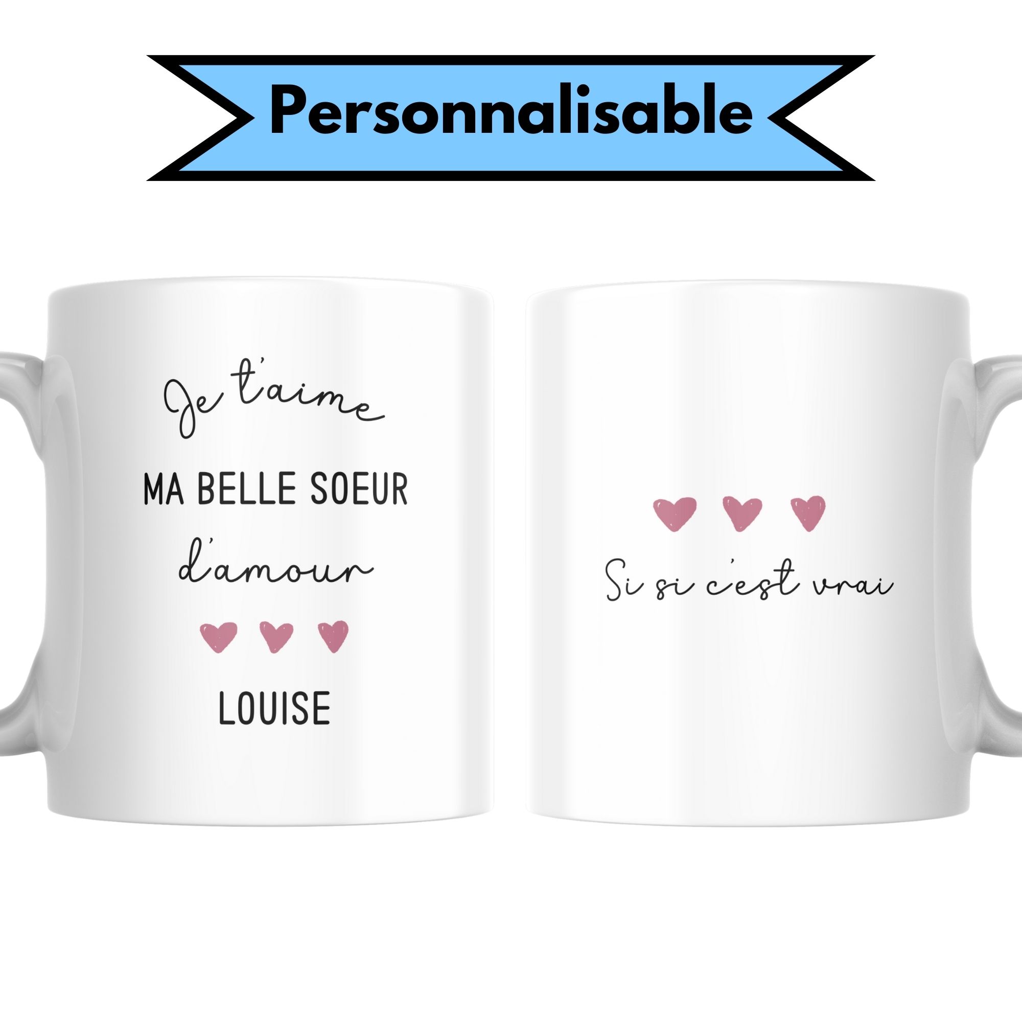 Mug Belle-Sœur d'amour 2 Mug Belle-Sœur d'amour – Image 2