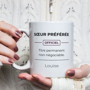 Mug Officiel Sœur Préférée