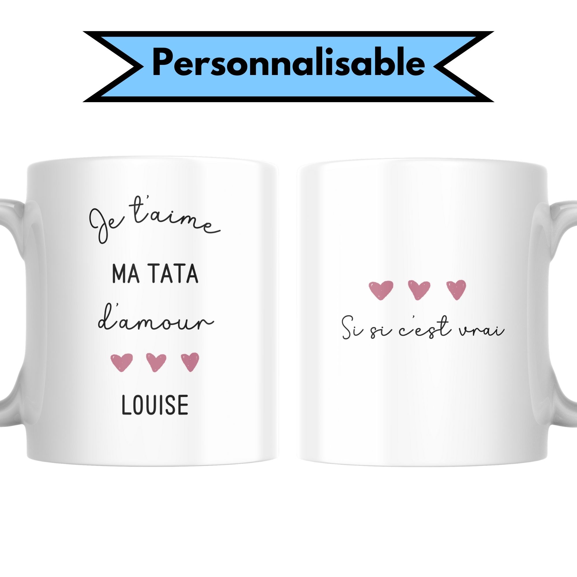 Mug Je t'aime ma tata 2 Mug Je t'aime ma tata – Image 2