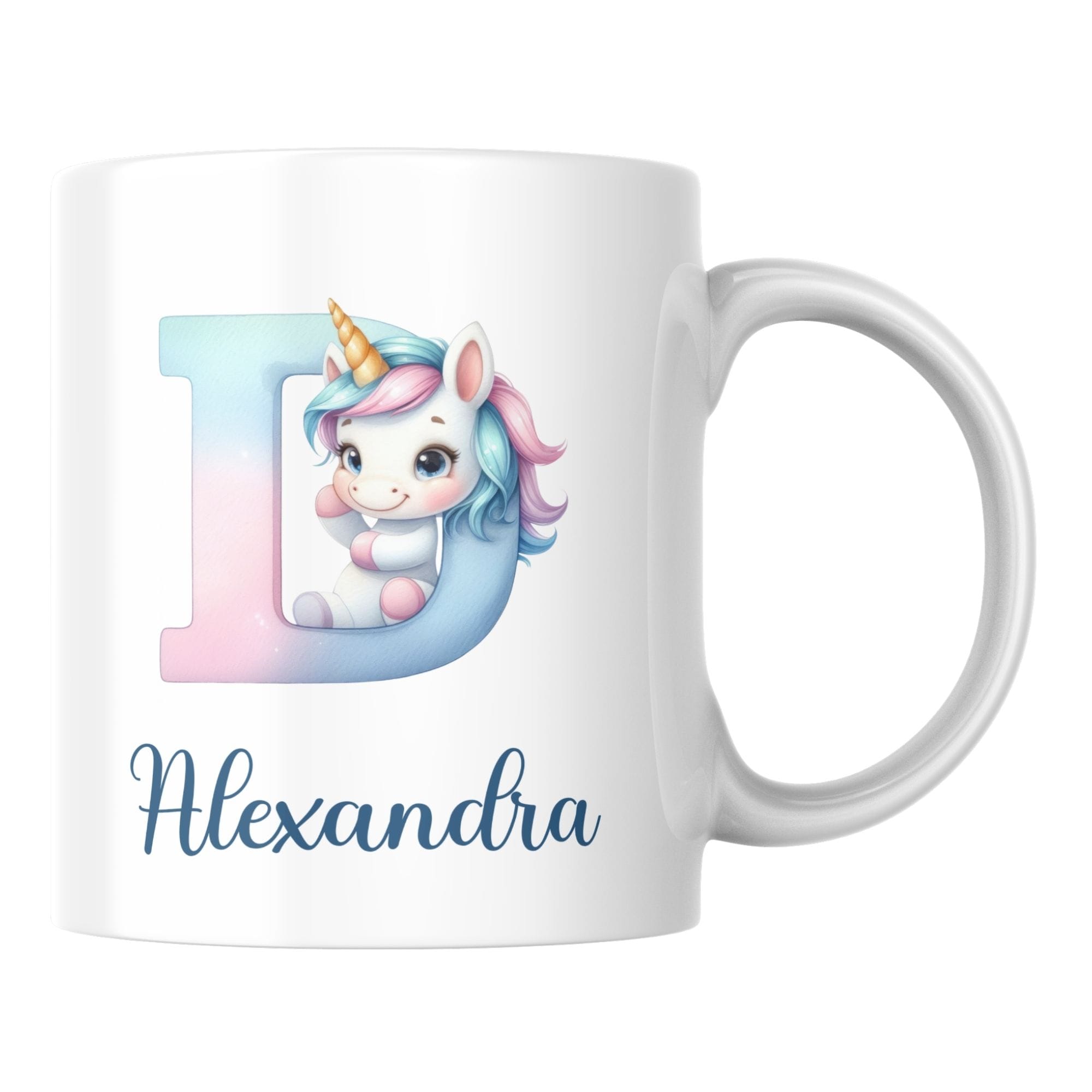 Mug Initiale Licorne Personnalisé 1 Mug Initiale Licorne Personnalisé