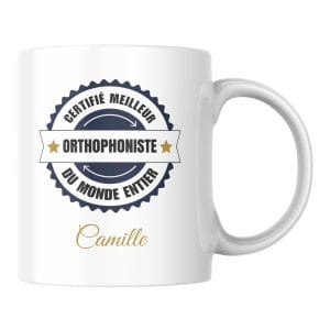 Mug certifié meilleur Orthophoniste du monde