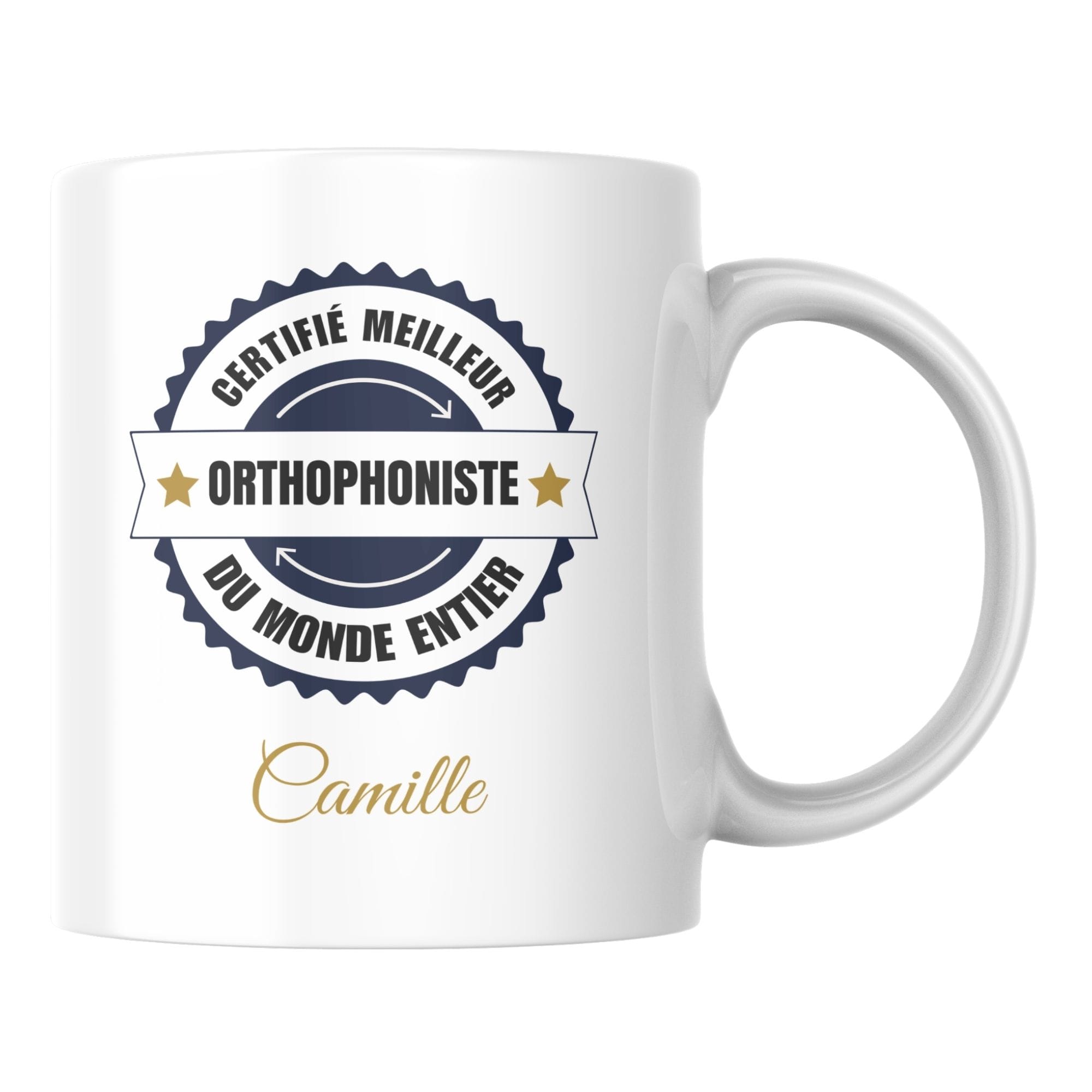 Mug certifié meilleur Orthophoniste du monde 1 Mug certifié meilleur Orthophoniste du monde