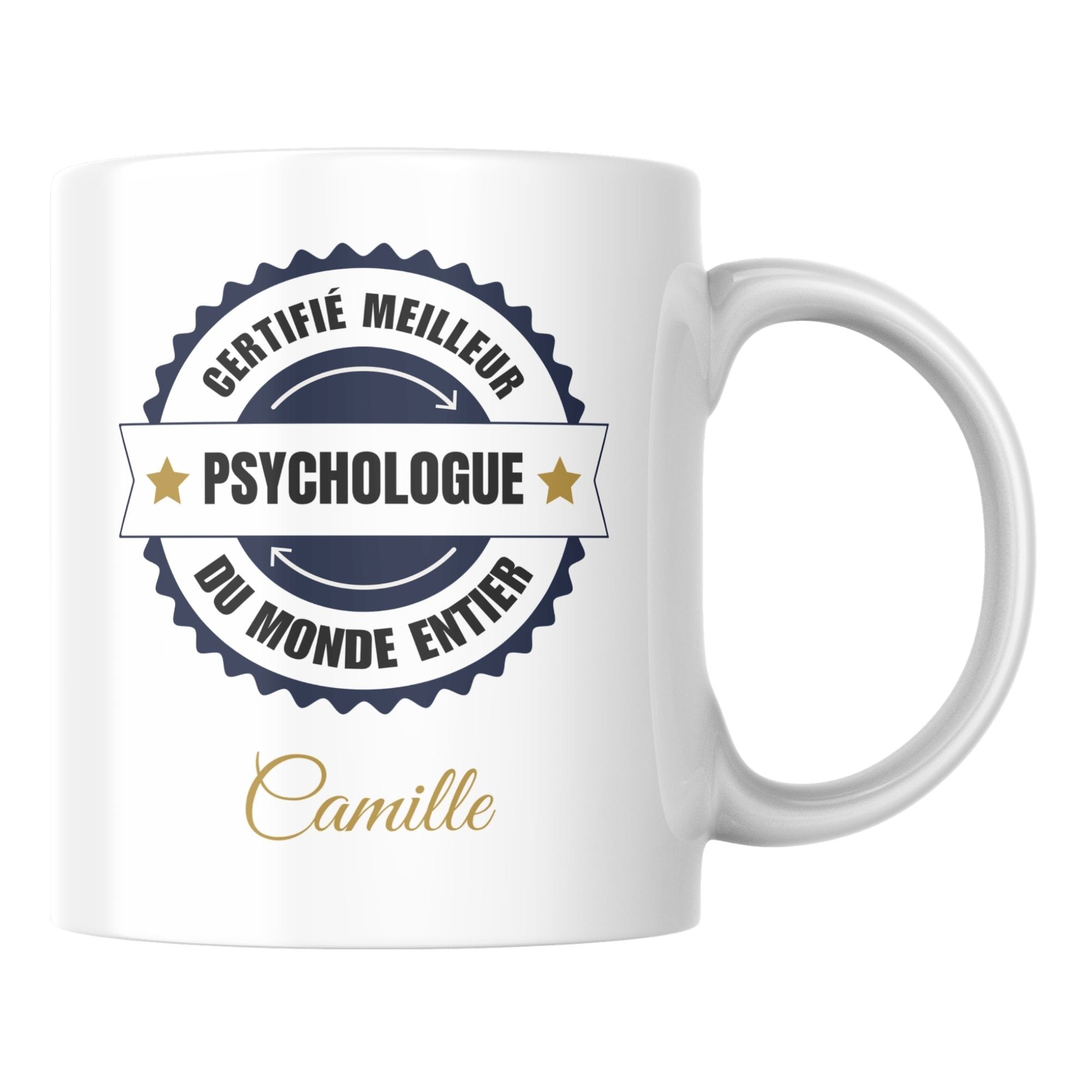 Mug certifié meilleur Psychologue du monde 1 Mug certifié meilleur Psychologue du monde