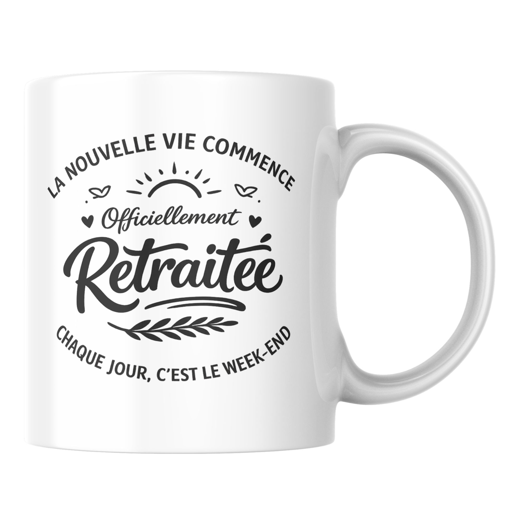 Mug Officiellement Retraité Personnalisé 2 Mug Officiellement Retraité Personnalisé – Image 2