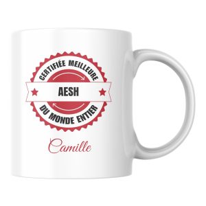 Mug certifié meilleur AESH du monde