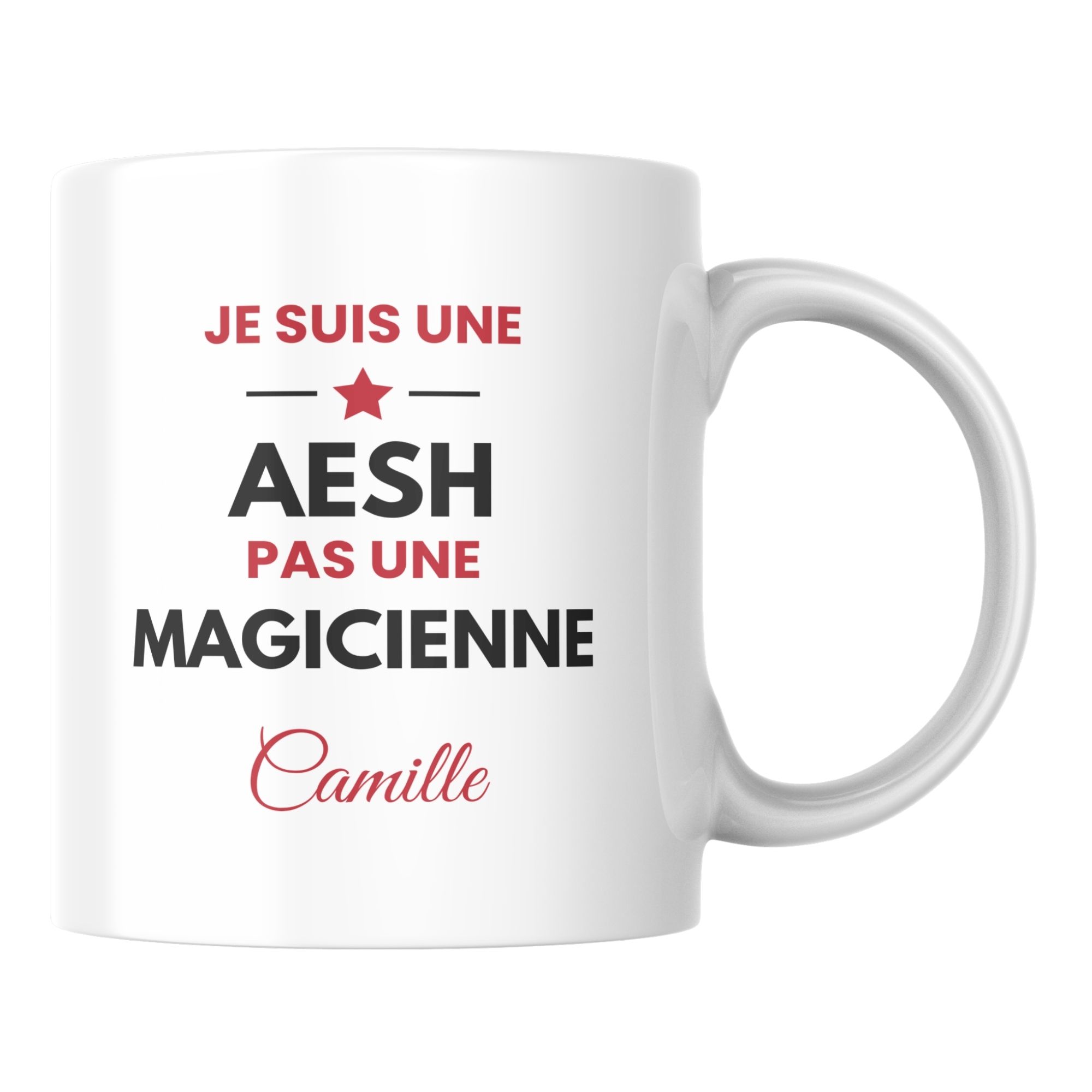 Mug AESH humour à personnaliser 1 Mug AESH humour à personnaliser