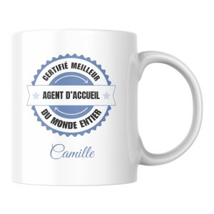Mug certifié meilleur Agent d’accueil du monde