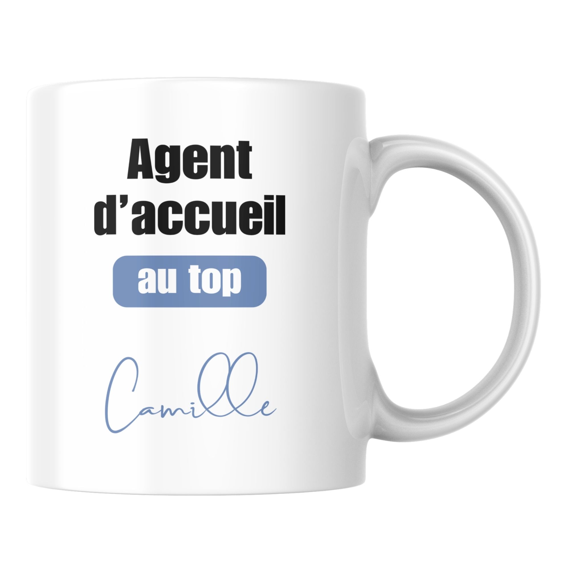 Mug Agent d’accueil au top 1 Mug Agent d’accueil au top