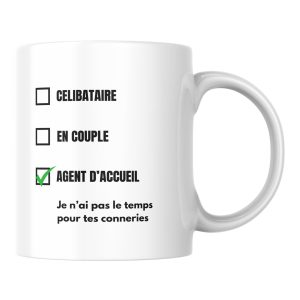 Mug humour Agent d’accueil
