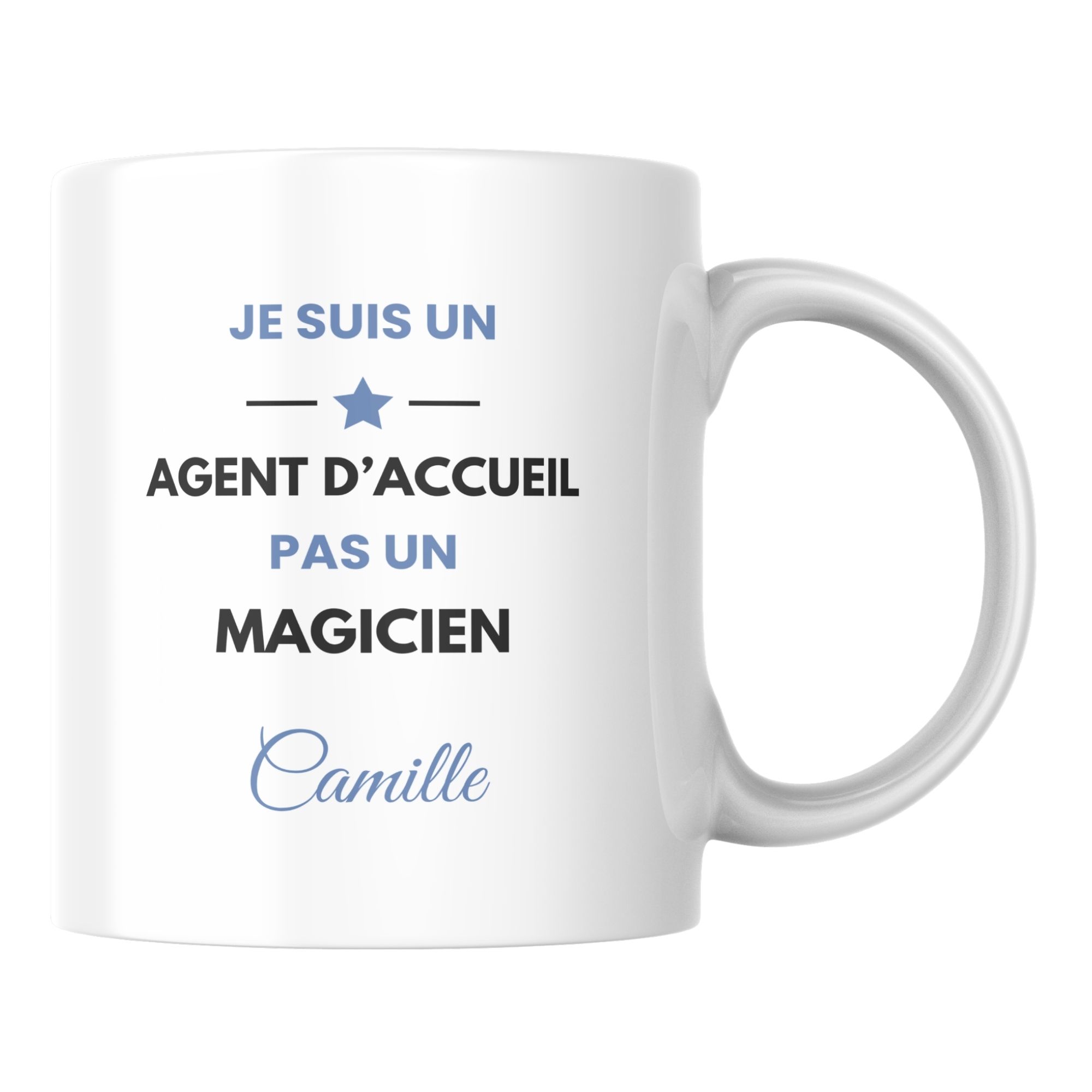 Mug Agent d’accueil humour à personnaliser 1 Mug Agent d’accueil humour à personnaliser