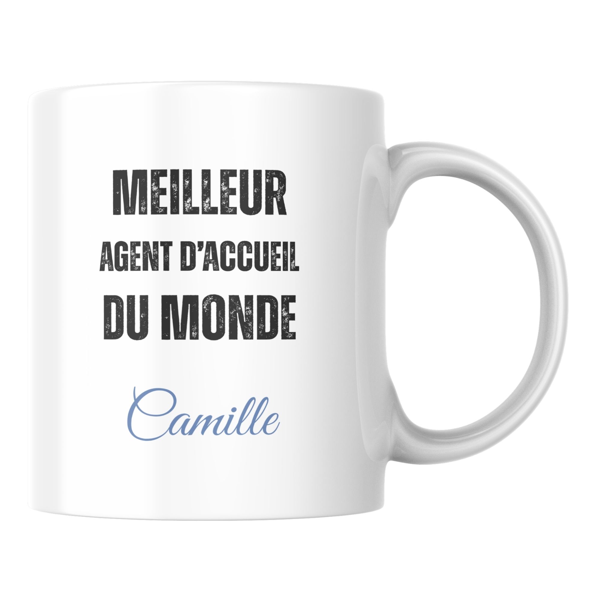 Mug personnalisé meilleur Agent d’accueil du monde 1 Mug personnalisé meilleur Agent d’accueil du monde