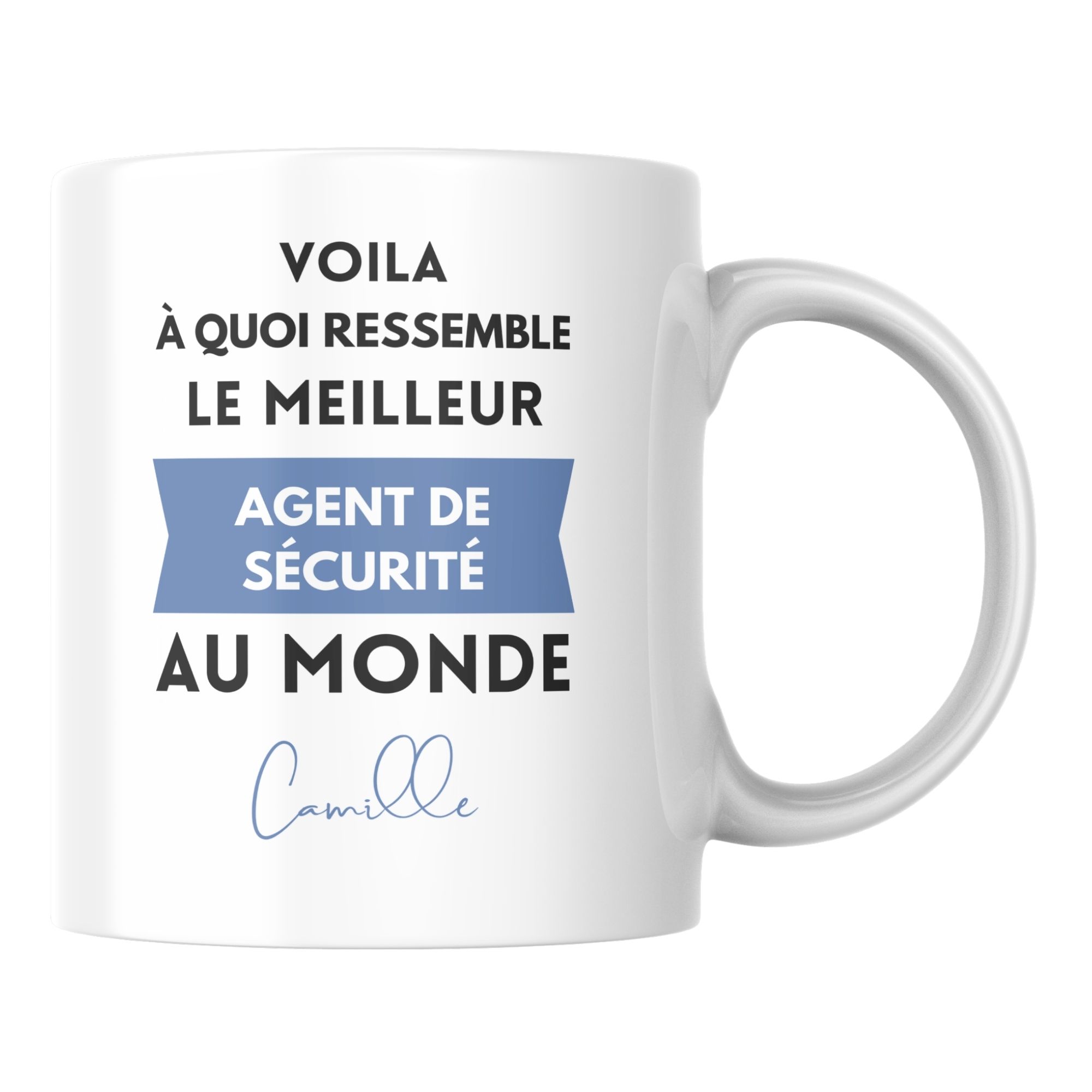 Mug personnalisé le meilleur Agent de sécurité au monde 1 Mug personnalisé le meilleur Agent de sécurité au monde