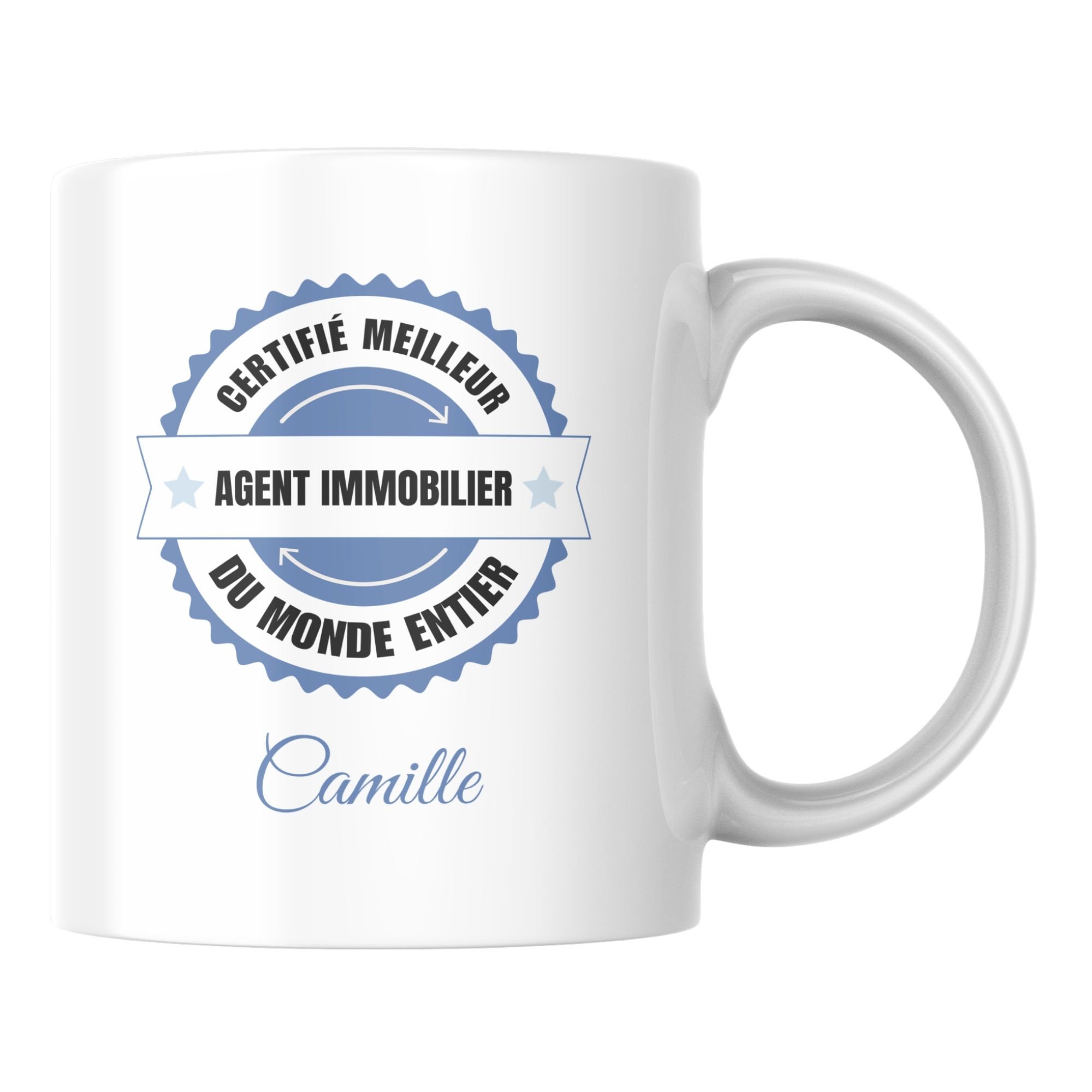 Mug certifié meilleur Agent immobilier du monde 1 Mug certifié meilleur Agent immobilier du monde