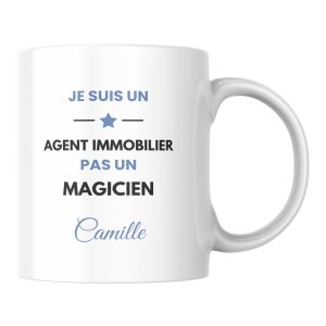 Mug Agent immobilier humour à personnaliser