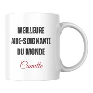 Mug personnalisé meilleur Aide-soignante du monde