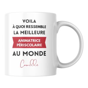 Mug personnalisé le meilleur Animatrice périscolaire au monde