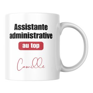 Mug Assistante administrative au top