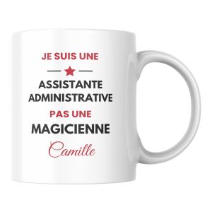 Mug Assistante administrative humour à personnaliser