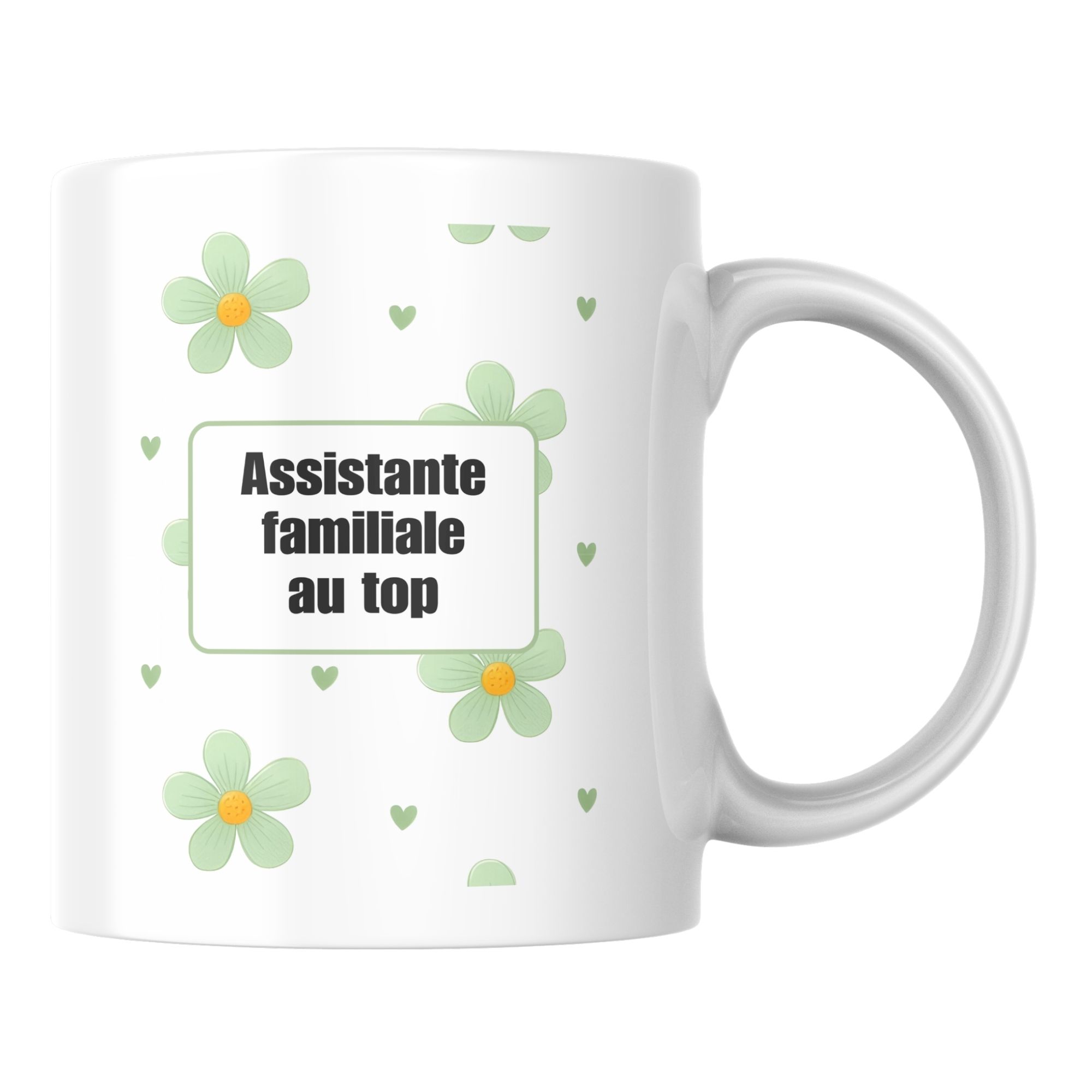 Mug fleuri Assistante familiale au top 1 Mug fleuri Assistante familiale au top