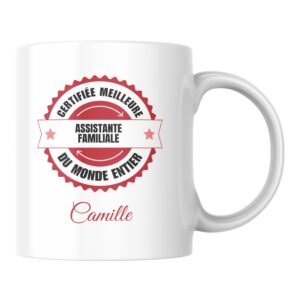 Mug certifié meilleur Assistante familiale du monde