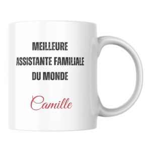 Mug personnalisé meilleur Assistante familiale du monde