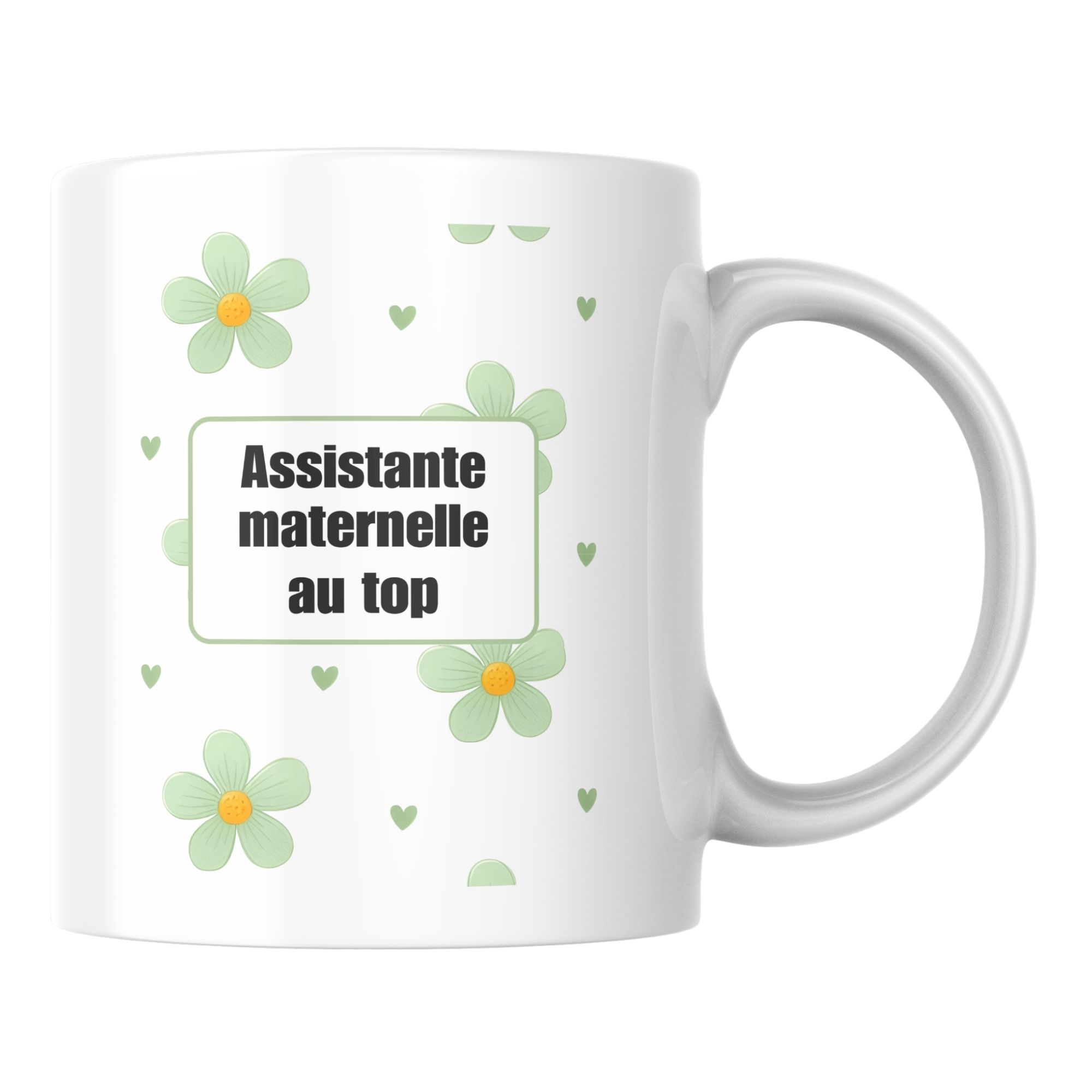Mug fleuri Assistante maternelle au top 1 Mug fleuri Assistante maternelle au top