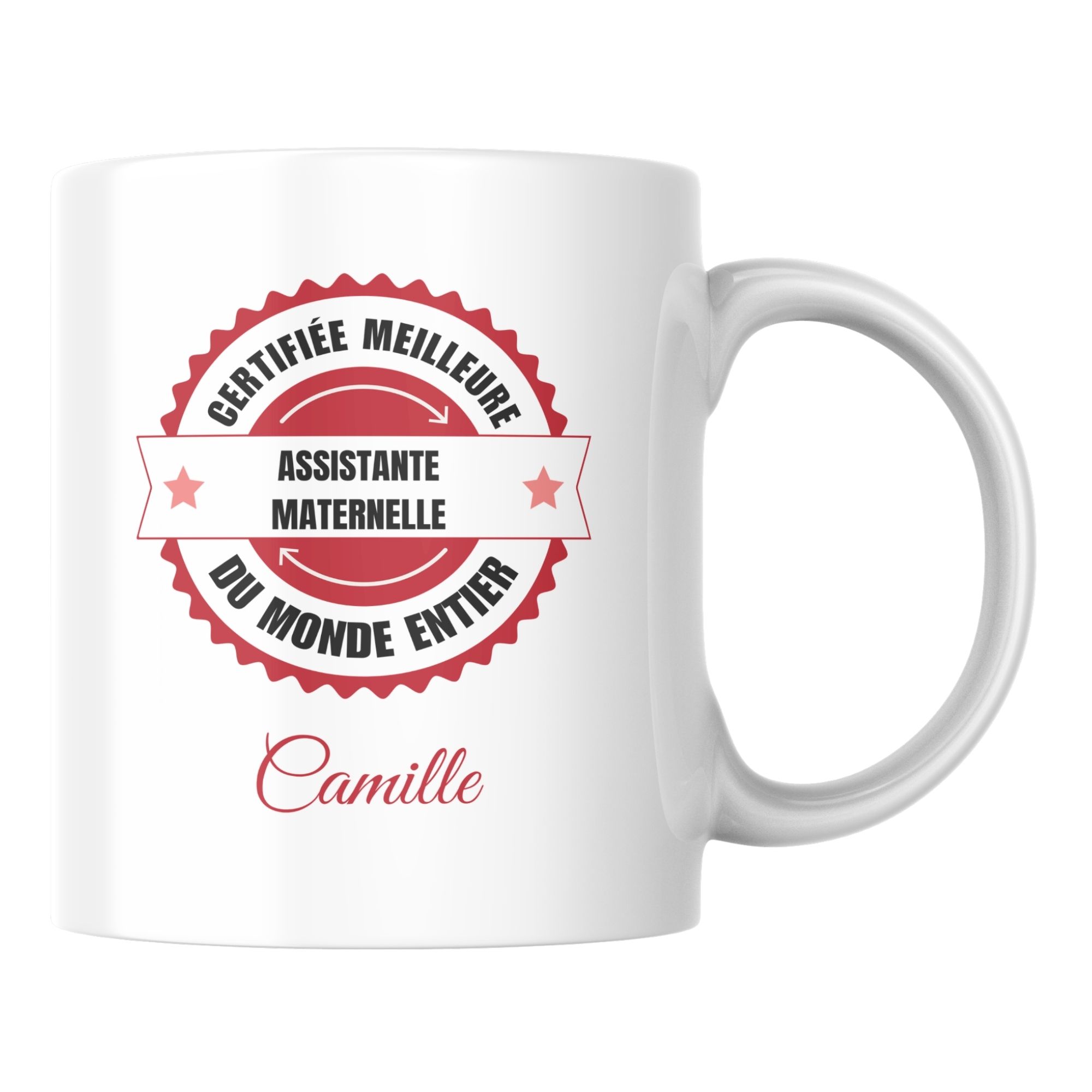 Mug certifié meilleur Assistante maternelle du monde 1 Mug certifié meilleur Assistante maternelle du monde