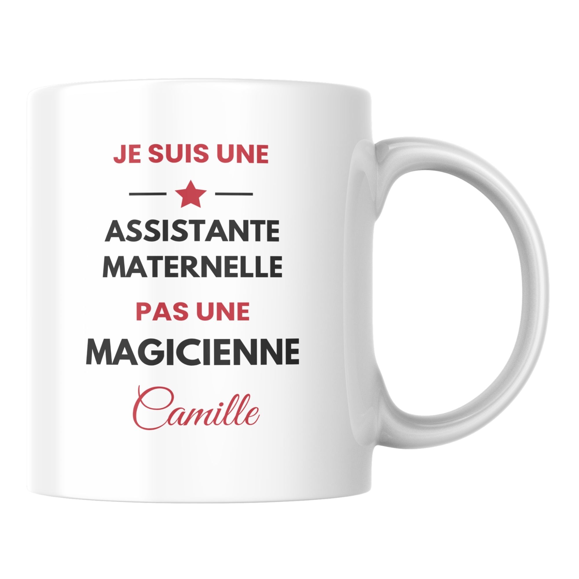 Mug Assistante maternelle humour à personnaliser 1 Mug Assistante maternelle humour à personnaliser