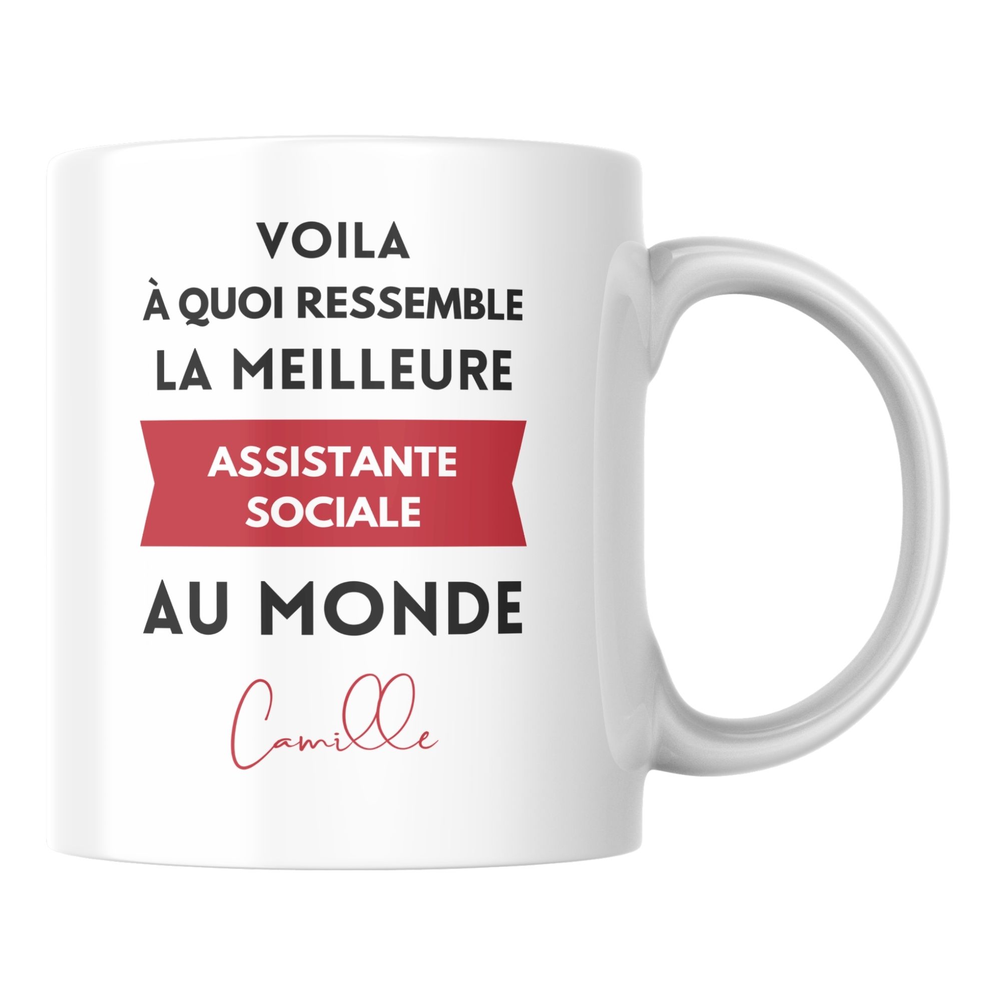 Mug personnalisé le meilleur Assistante sociale au monde 1 Mug personnalisé le meilleur Assistante sociale au monde