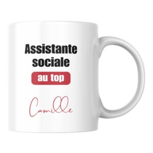 Mug Assistante sociale au top