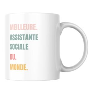 Mug original meilleur Assistante sociale du monde