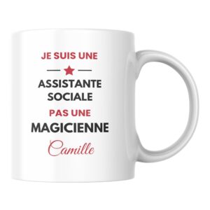 Mug Assistante sociale humour à personnaliser