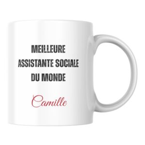 Mug personnalisé meilleur Assistante sociale du monde