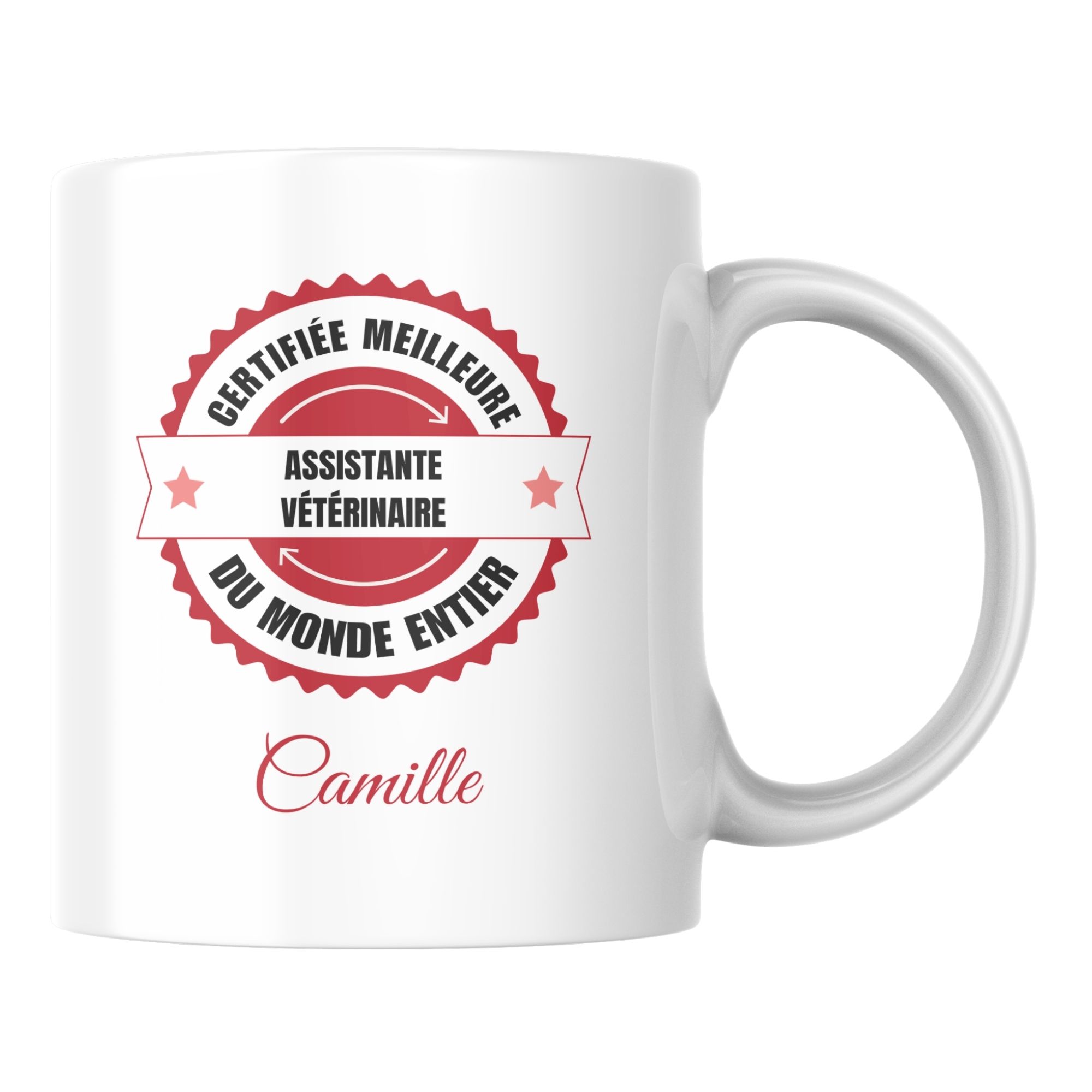 Mug certifié meilleur Assistante vétérinaire du monde 1 Mug certifié meilleur Assistante vétérinaire du monde