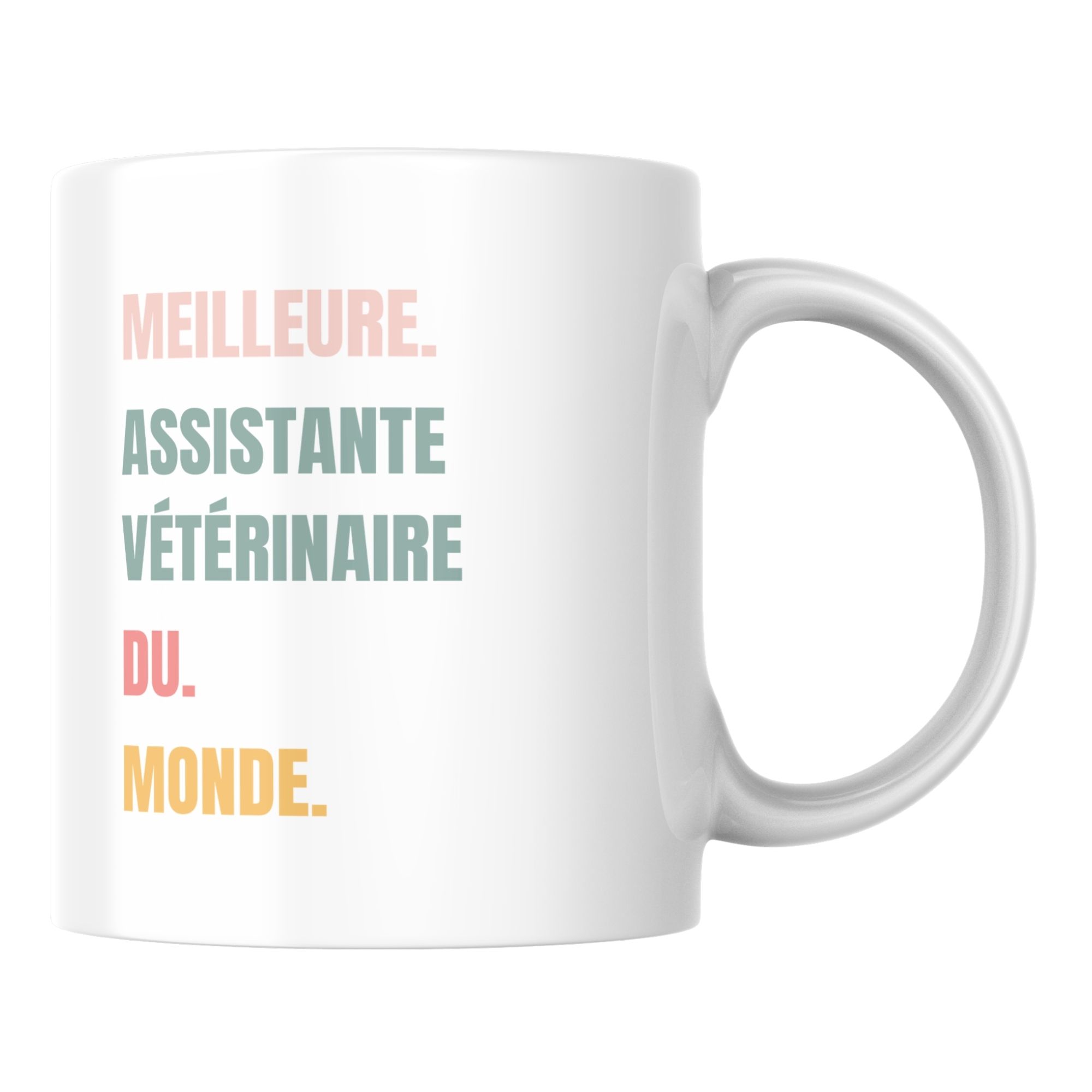 Mug original meilleur Assistante vétérinaire du monde 1 Mug original meilleur Assistante vétérinaire du monde