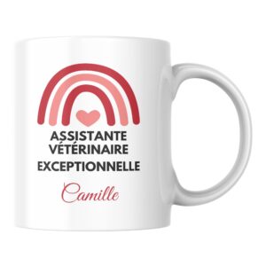 Mug personnalisé Assistante vétérinaire exceptionnel