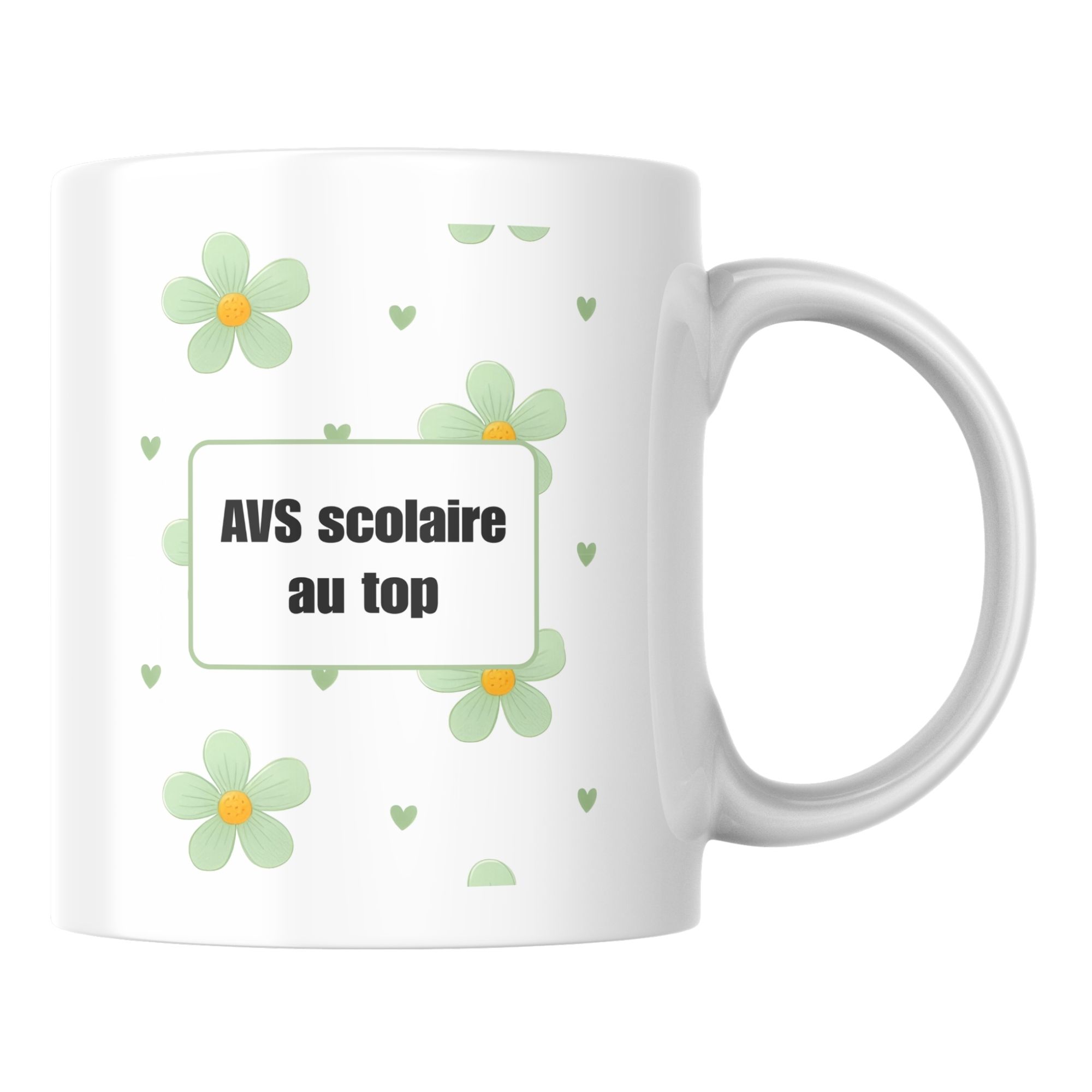 Mug fleuri AVS scolaire au top 1 Mug fleuri AVS scolaire au top