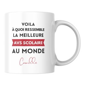 Mug personnalisé le meilleur AVS scolaire au monde