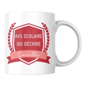 Mug AVS scolaire qui déchire