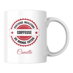 Mug certifié meilleur Coiffeuse du monde