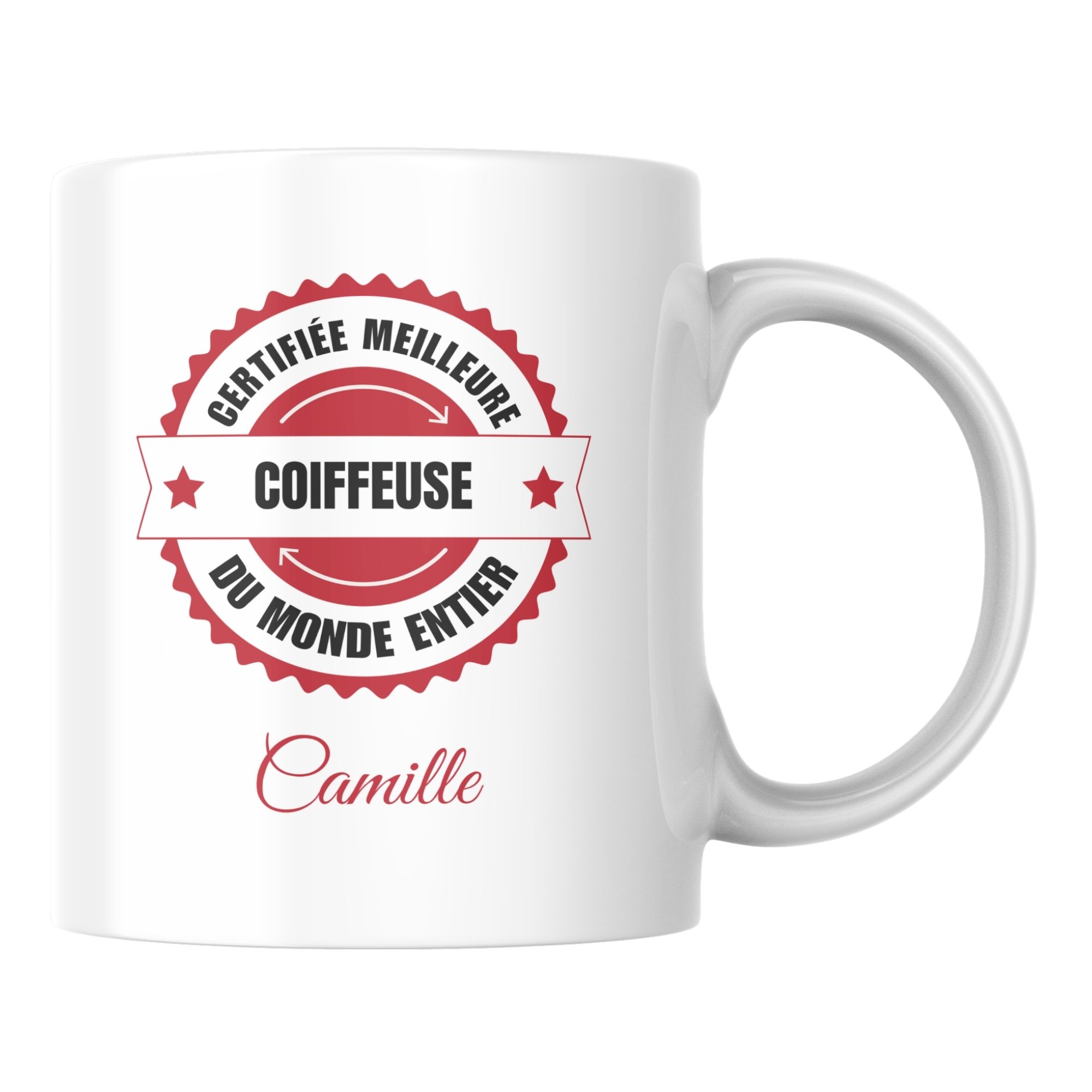 Mug certifié meilleur Coiffeuse du monde 1 Mug certifié meilleur Coiffeuse du monde